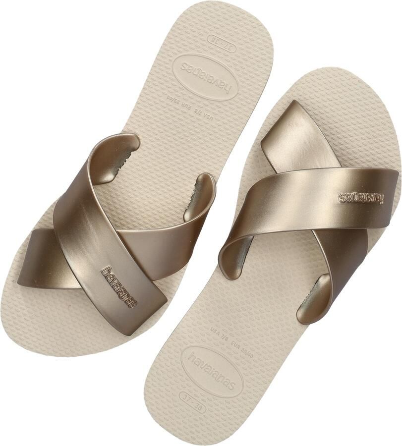Havaianas HAV. AQUA METALLIC BEIGE Dames Slippers beige - Foto 5