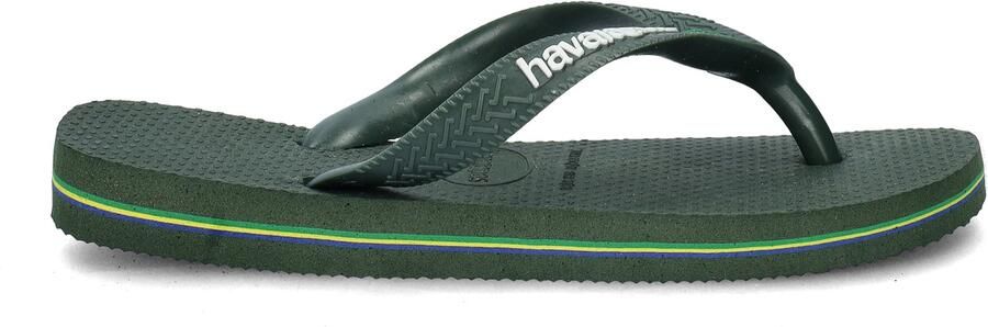 HAVAIANAS Teenslippers Heren Brasil Logo Maat: 41 42 Materiaal: Rubber Kleur: Groen - Foto 19