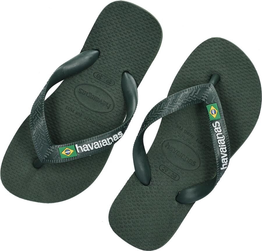 HAVAIANAS Teenslippers Heren Brasil Logo Maat: 41 42 Materiaal: Rubber Kleur: Groen - Foto 20