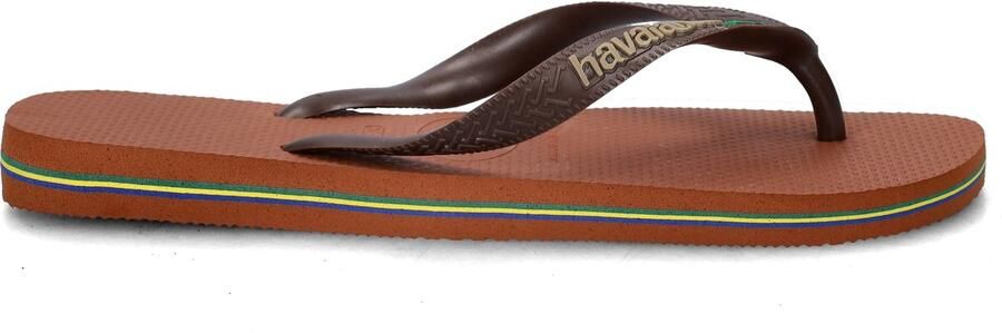 Havaianas HAV. BRASIL LOGO RUST Donkerbruin Unisex Slippers rust Donkerbruin