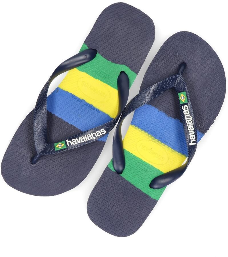 Havaianas Brasil Tech Unisex Slippers Donkerblauw - Foto 4