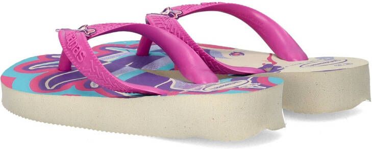 Havaianas Unicorn teenslippers roze beige Meisjes Rubber Personage 35 36 - Foto 4