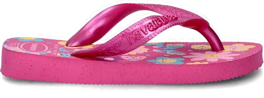 Havaianas HAV. KIDS FLORES Roze FLUX Roze GUM Meisjes Slippers Roze flux Roze gum - Foto 4
