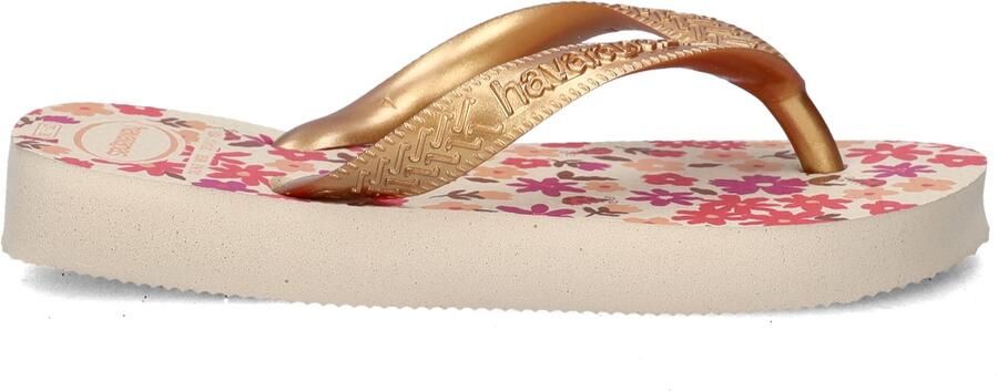 Havaianas HAV. KIDS FLORES BEIGE Goud Meisjes Slippers beige Goud - Foto 9