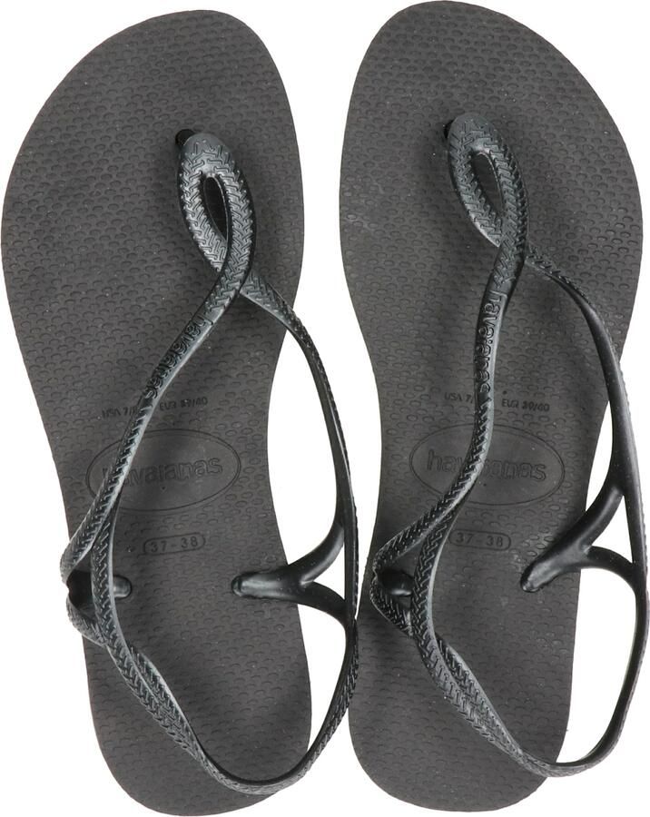 HAVAIANAS Teenslippers Dames Luna Maat: 41 Materiaal: Rubber Kleur: Zwart - Foto 9