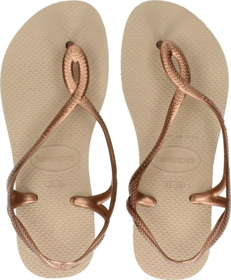 HAVAIANAS Teenslippers Dames Luna Maat: 41 Materiaal: Rubber Kleur: Brons - Foto 14