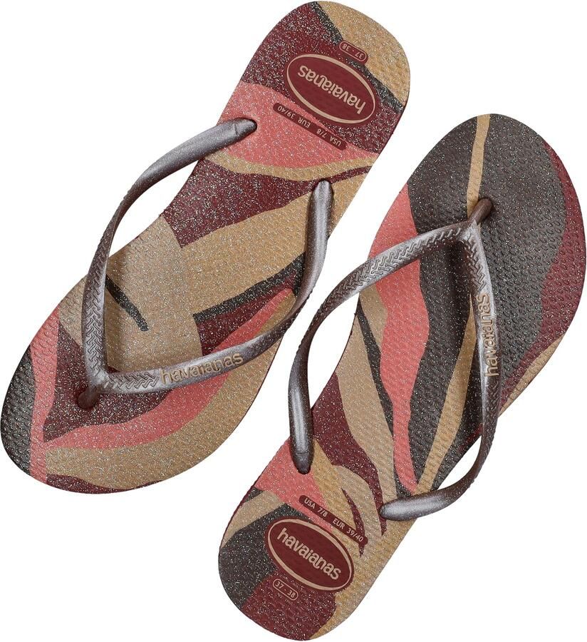 Havaianas Slim Palette Flow Flip Flops Dames Roze- Dames Roze - Foto 7