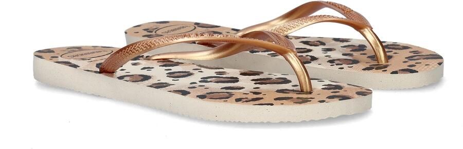 HAVAIANAS Teenslippers Dames Slim Animals Maat: 39 40 Materiaal: Rubber Kleur: Beige - Foto 9