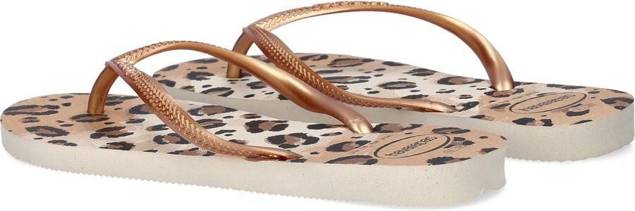 HAVAIANAS Teenslippers Dames Slim Animals Maat: 39 40 Materiaal: Rubber Kleur: Beige - Foto 8