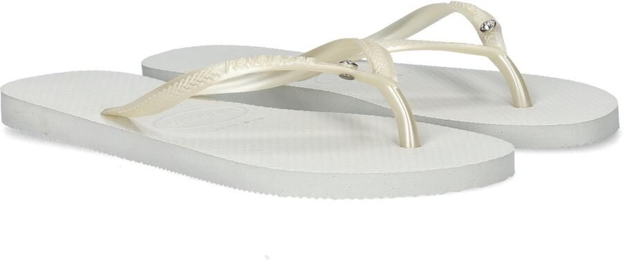 Havaianas Slim Crystal Swarovski Flip Flops Dames Wit- Dames Wit - Foto 4