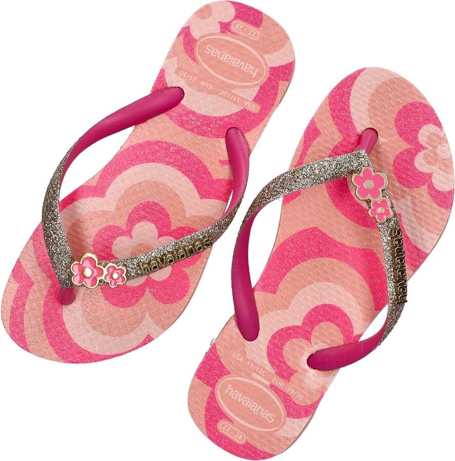 Havaianas HAV. KIDS SLIM GLITTER II BLOSSOM Roze FLUX Slippers blossom Roze flux - Foto 10