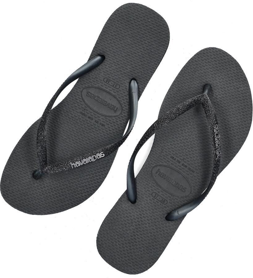 HAVAIANAS Teenslippers Dames Slim Sparkle Ii Maat: 37 Materiaal: Rubber Kleur: Zwart - Foto 12