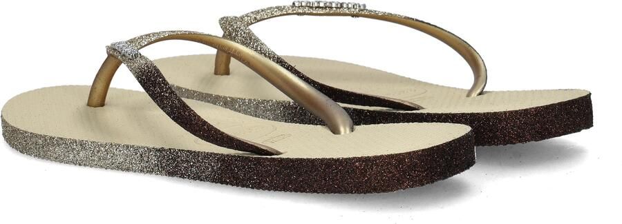 HAVAIANAS Teenslippers Dames Slim Sparkle Ii Maat: 41 Materiaal: Rubber Kleur: Beige - Foto 12
