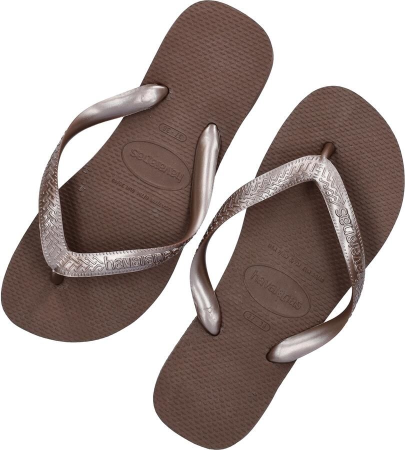 Havaianas HAV. TOP TIRAS Donkerbruin Dames Slippers Donkerbruin - Foto 3
