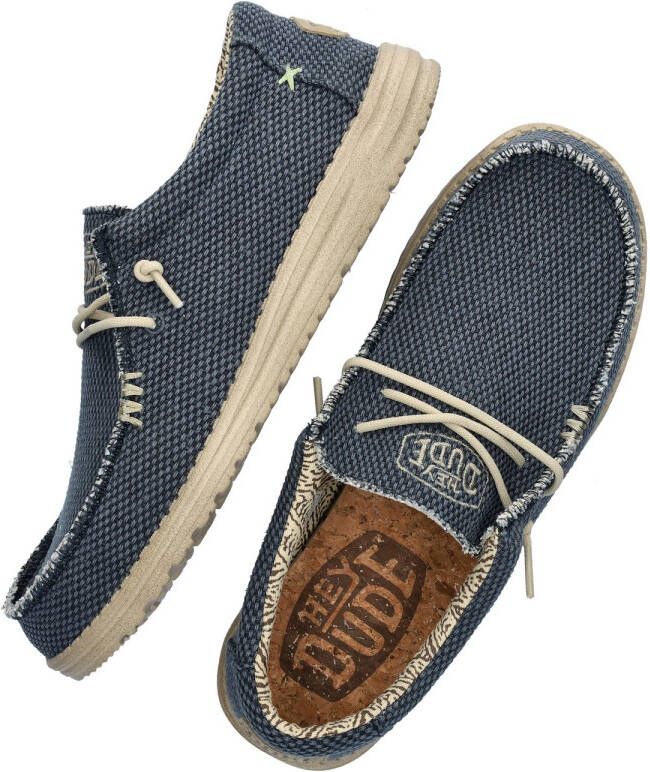 Hey Dude HEYDUDE Wally Braided Heren Instappers Blue Night Blauw HD40003-4NM - Foto 10