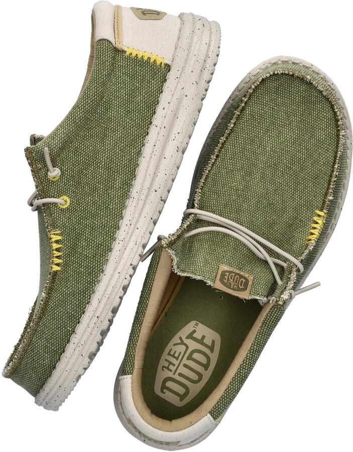 Hey Dude Stijlvolle Sneakers voor Mannen en Vrouwen Green Heren - Foto 6