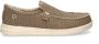 Hey Dude Casual Slip-On Canvas Schoen Brown Heren - Thumbnail 3