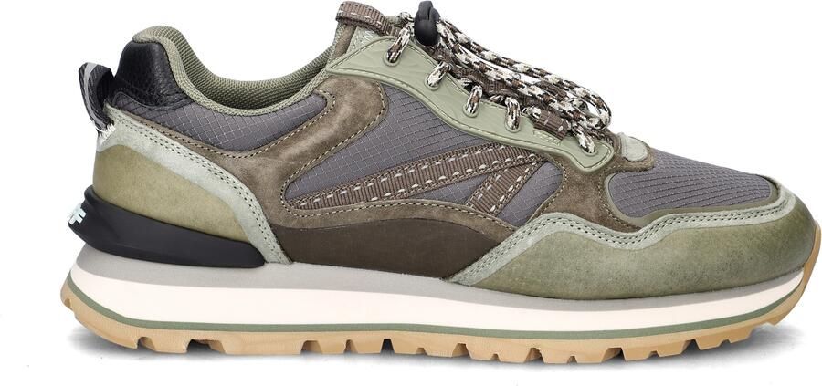 THE HOFF BRAND Lage Sneakers Heren City Off Road Maat: 43 Materiaal: Leer Kleur: Groen - Foto 2