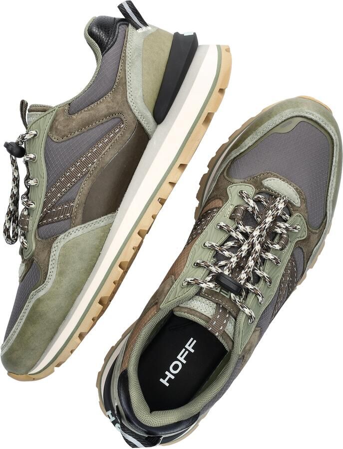 THE HOFF BRAND Lage Sneakers Heren City Off Road Maat: 43 Materiaal: Leer Kleur: Groen - Foto 3