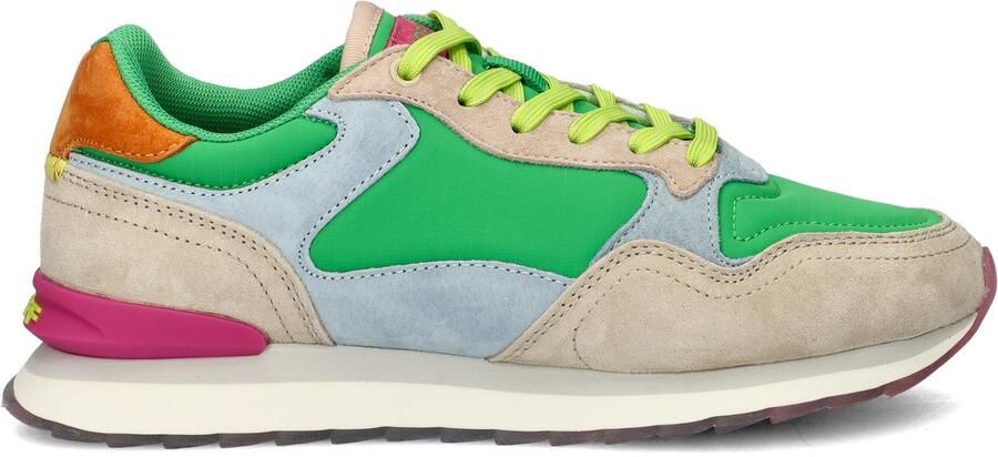 THE HOFF BRAND Lage Sneakers Dames Gold Coast Nubuck Groen
