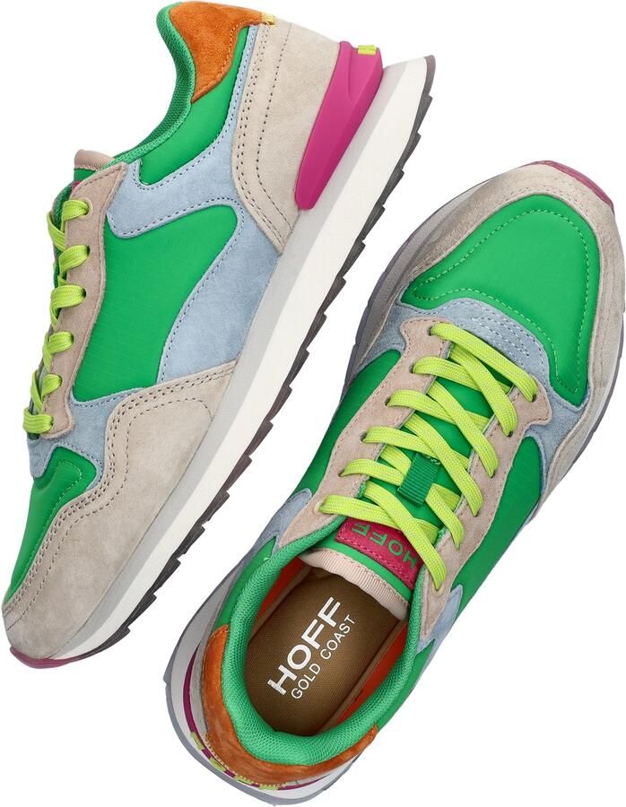 THE HOFF BRAND Lage Sneakers Dames Gold Coast Nubuck Groen - Foto 8