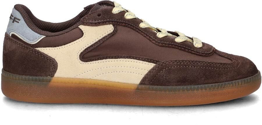 HOFF Park leren suède sneakers donkerbruin ecru - Foto 4
