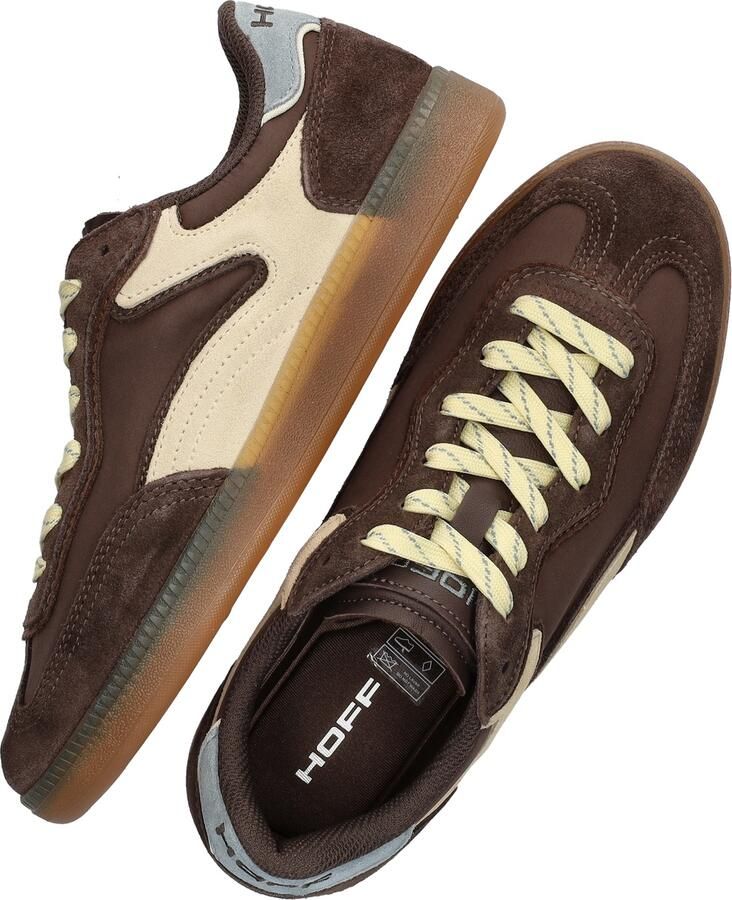 HOFF Park leren suède sneakers donkerbruin ecru - Foto 5