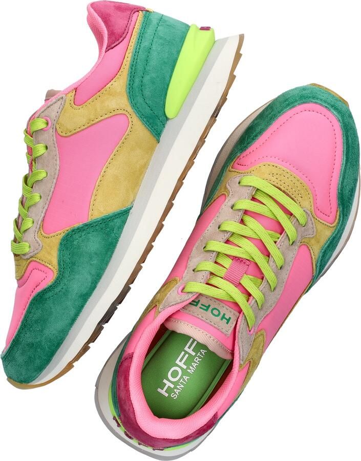 THE HOFF BRAND Lage Sneakers Dames Santa Marta Textiel Roze - Foto 2