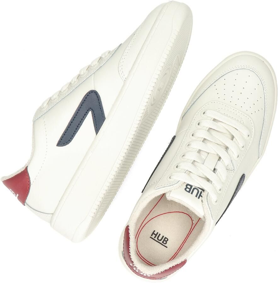 Hub Baseline-w Lage sneakers Leren Sneaker Dames Wit - Foto 4