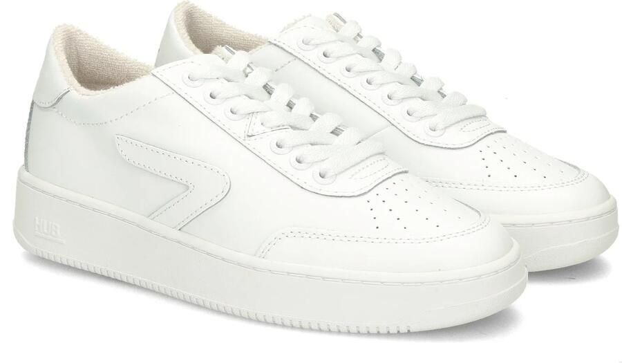 Hub Baseline-w Lage sneakers Leren Sneaker Dames Wit - Foto 11