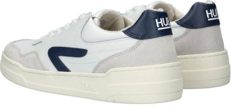 Hub Court | White Blue Ice Ivory Wit Leer Lage sneakers - Foto 4