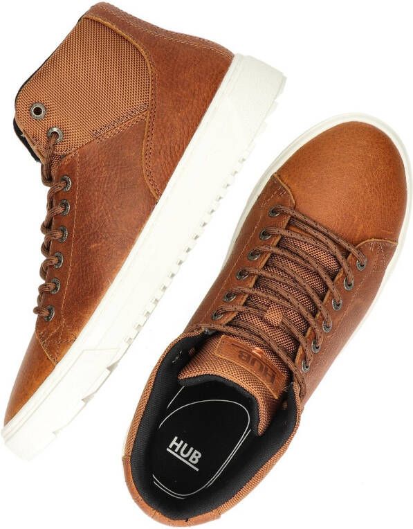 Hub Murrayfield 3.0 Hoge sneakers Leren Sneaker Heren Cognac - Foto 4