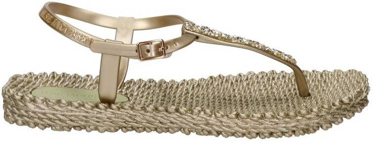 Ilse Jacobsen Cheerful 10G sandalen met sierstenen goud - Schoenen.nl