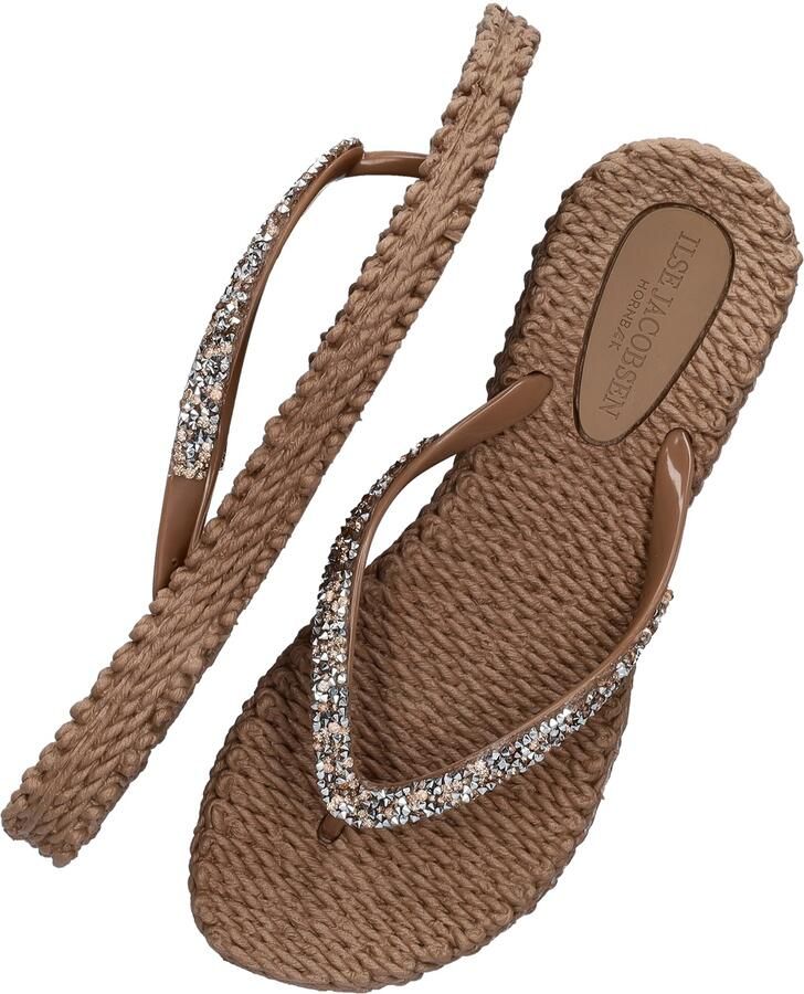Ilse Jacobsen Slippers met koper mix strass steen CHEERFUL03G - Foto 3
