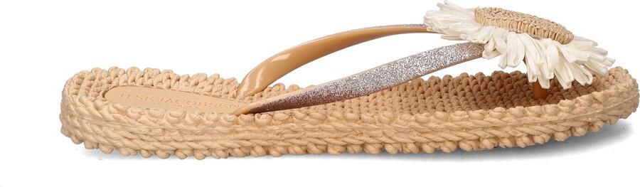 Ilse Jacobsen Cheerful teenslippers met 3d applicatie beige - Foto 5