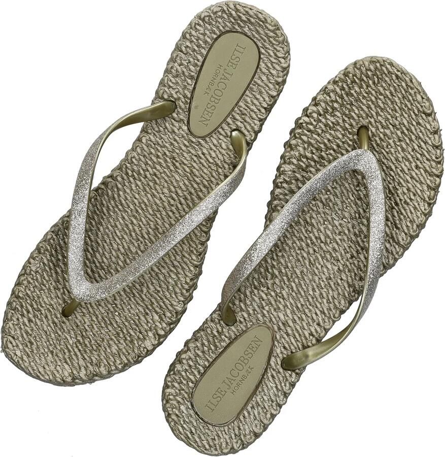 ILSE JACOBSEN Teenslippers Dames Cheerful01 Maat: 36 Materiaal: Rubber Kleur: Goud - Foto 8