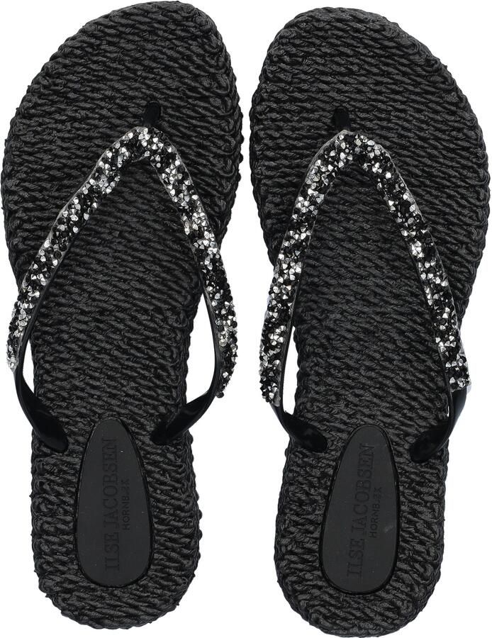 Ilse Jacobsen Cheerful03 Teenslippers Zomer slippers Dames Zwart - Foto 8
