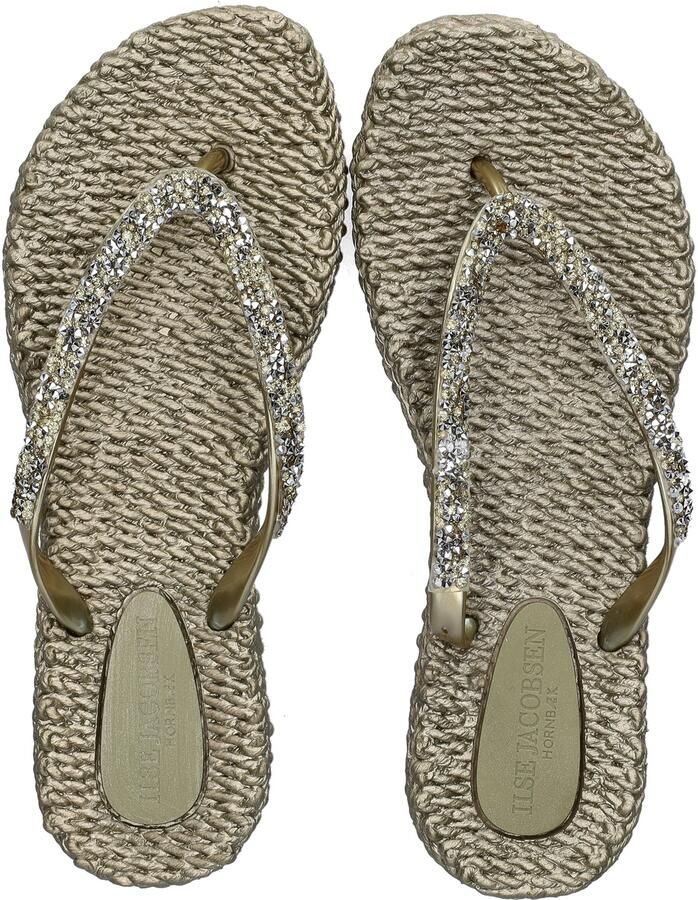 ILSE JACOBSEN Teenslippers Dames Cheerful03 Maat: 38 Materiaal: Rubber Kleur: Goud - Foto 9