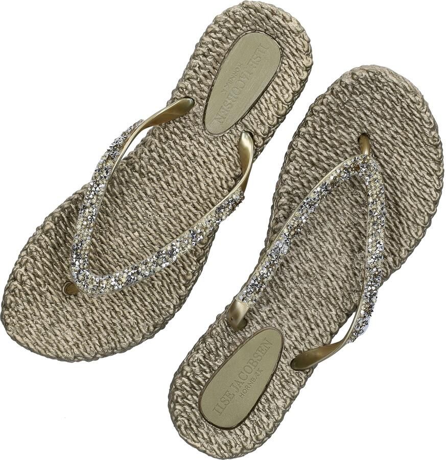 ILSE JACOBSEN Teenslippers Dames Cheerful03 Maat: 38 Materiaal: Rubber Kleur: Goud - Foto 10