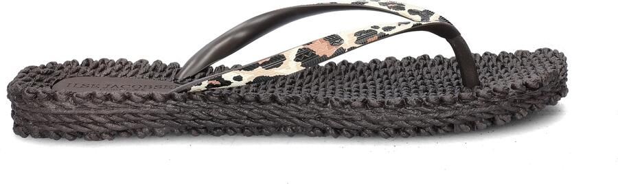 ILSE JACOBSEN Teenslippers Dames Cheerful01p Maat: 36 Materiaal: Rubber Kleur: Bruin - Foto 4
