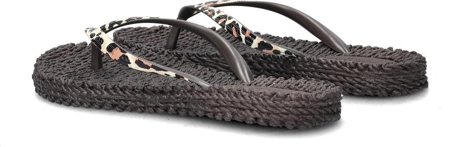 ILSE JACOBSEN Teenslippers Dames Cheerful01p Maat: 36 Materiaal: Rubber Kleur: Bruin - Foto 6