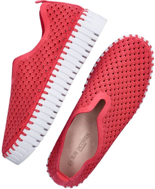 Ilse Jacobsen Instappers Platform TULIP3373W witte zool 309 Viva Magenta Viva Magenta - Foto 5