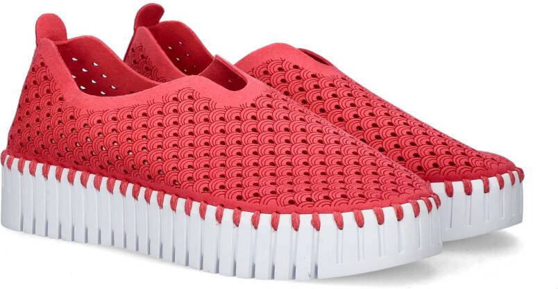 Ilse Jacobsen Instappers Platform TULIP3373W witte zool 309 Viva Magenta Viva Magenta - Foto 6