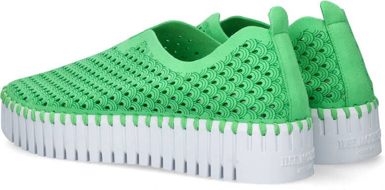 Ilse Jacobsen Instappers Platform TULIP3373W witte zool 495 Bright Green Bright Green - Foto 5
