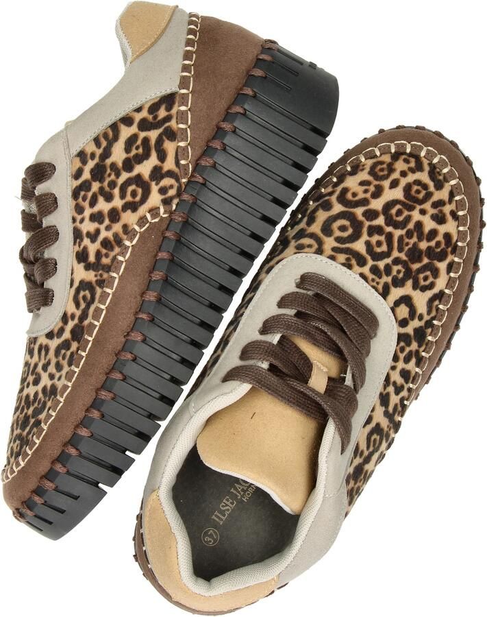 Ilse Jacobsen Tulip sneaker met luipaardprint TULIP4501 - Foto 2