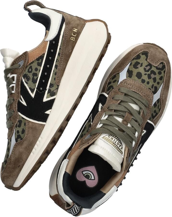 Kaotiko Detroit Glam suède sneakers kaki panter - Foto 2