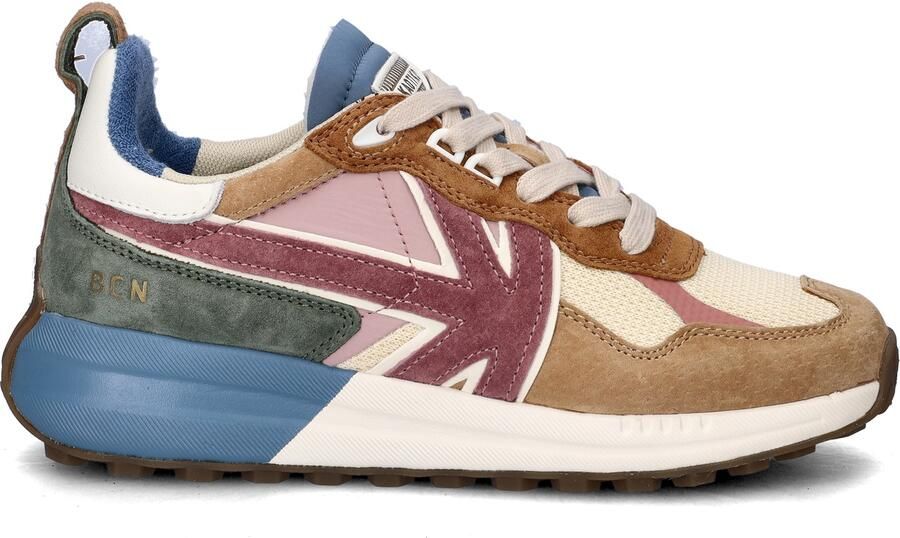 Kaotiko Detroit Multi chunky suède sneakers bruin multi - Foto 2