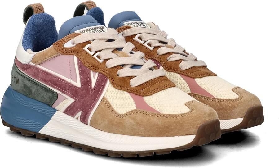 Kaotiko Detroit Multi chunky suède sneakers bruin multi - Foto 5