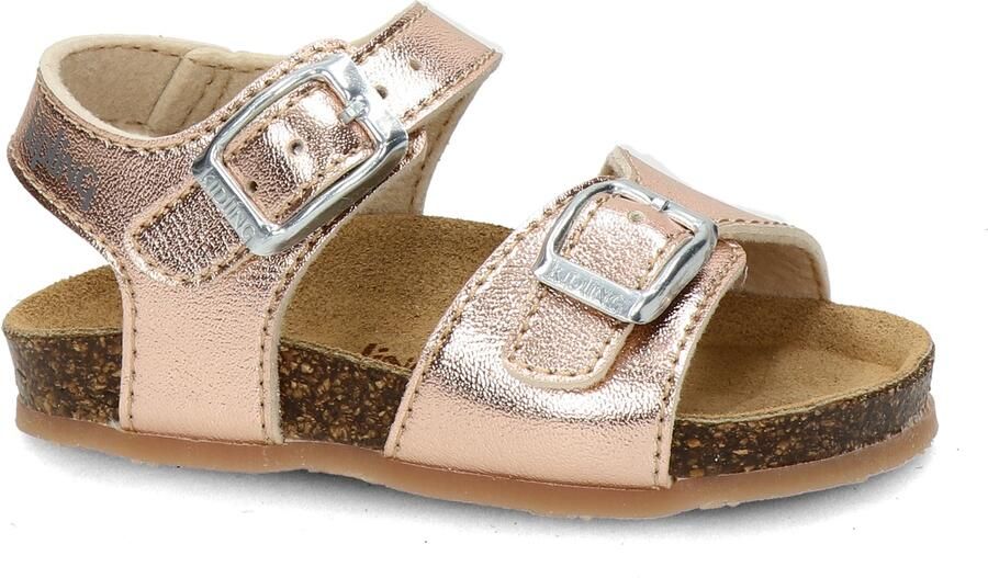 Kipling Easy 4 leren sandalen roségoud - Foto 10