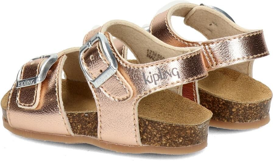 Kipling Easy 4 leren sandalen roségoud - Foto 8